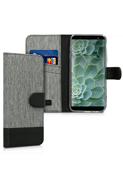 KWmobile Husă pentru Samsung Galaxy J6, Textilă, Gri, 45797.22