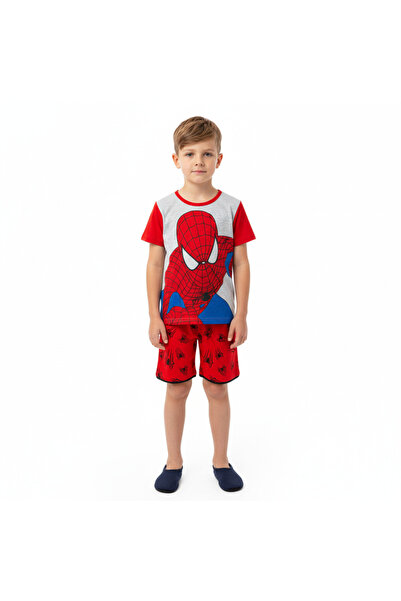 Bidani - -Boys Night Pajama Set – Short Sleeve Cotton Blend Sleepwear, Red & ...