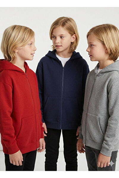 DANBİ 3 İplik B fără imprimeu Cardigan școlar pentru vârstele 5,6,7,8,9,10 an...