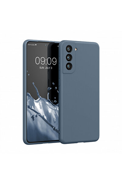 KWmobile Case for Samsung Galaxy S21, Silicone, Blue, 56681.202