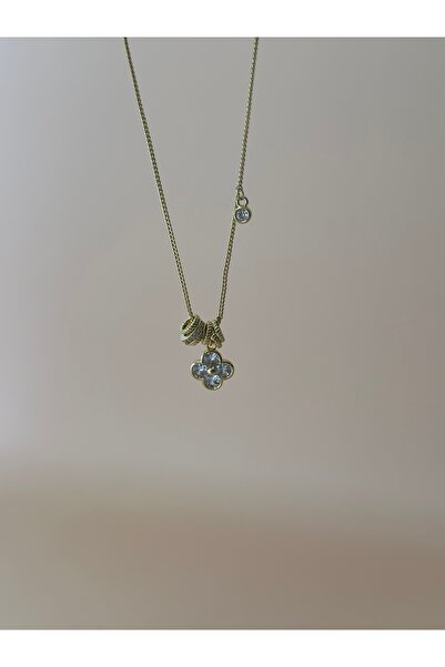 Moss Aksesuar Minimal Charm Çiçek Kolye