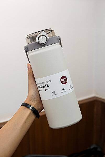 Saatistan 1200 ML Çelik Vakumlu Soğuk Pipetli Matara, Sağlıklı ve Dayanıklı T...