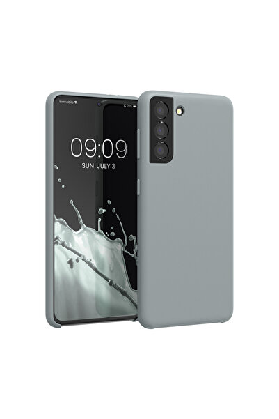 KWmobile Case for Samsung Galaxy S21, Gray, Silicone, KWM000012BT068C