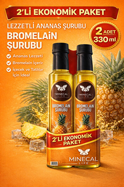 Minecal Life 2'li Paket Bromelain Şurubu