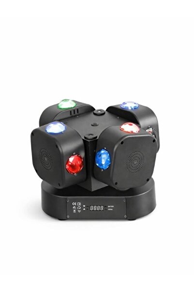 GÜMRÜK BEY DJ Disko 200W LED Lazer Hareketli Kafa Işık 16x Dönen Işın RGB Sah...