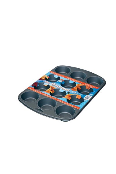 Saatistan Kelebek Desenli 12'li Mutfak Muffin Kalıbı Seti