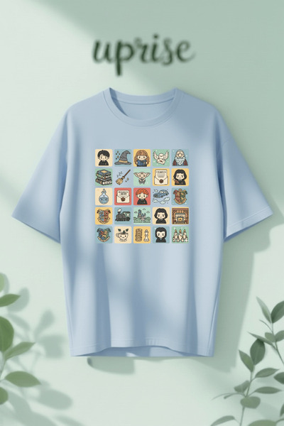 Vordevia Collage Printed Cotton Pieces Oversized T-Shirts