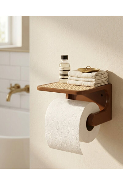 NEXUSS DESIGN Toilet Paper Stand Hanger Holder with Shelf - Stylish Design Ba...