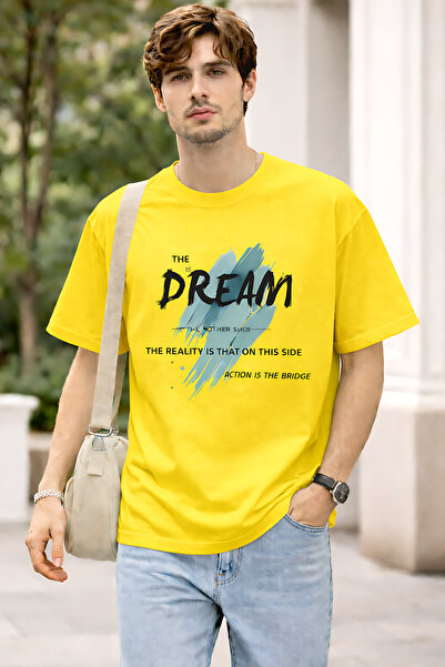ArtYus The Dream Printed Cotton Lu Relaxed Fit Round Neck Unisex T-Shirt