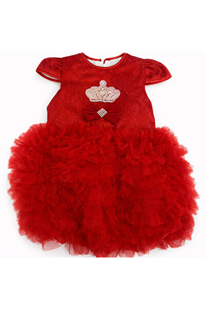 Lika Baby Girl Tü Tulle Ü Globe Dress Red 4007