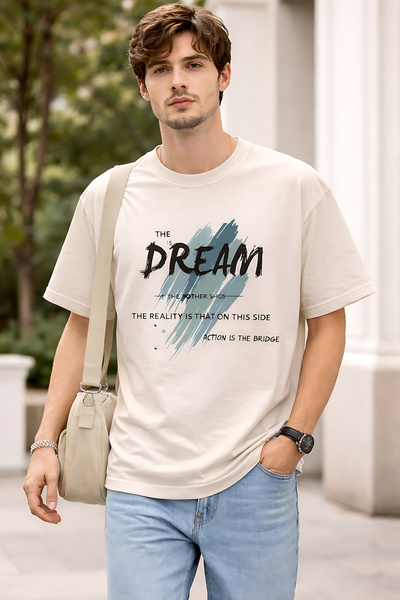ArtYus The Dream με τύπωμα Βαμβάκι lu Μπλουζάκι Unisex με χαλαρή εφαρμογή και...