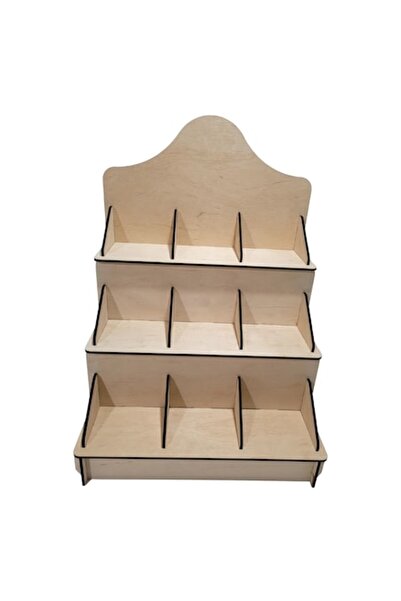 OEM Raft de afișare din lemn de mesteacăn 3x3 - Stand expozițional demontabil