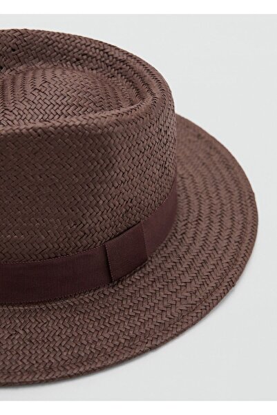 MANGO Woman Doğal lifli fiyonklu şapka