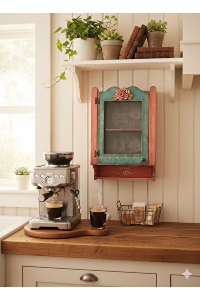 Zeugma Home Designs Ahşap Tel Dolap,El Boyaması,Ev Dekor,Çok Amaçlı Dolap