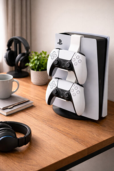 Modulab3D Dekorasyon PS5 Uyumlu DualSense Kol Askısı – 3D Baskı Duvar Tipi Ga...