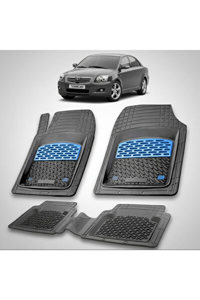 TEAMCAR Πατάκια δαπέδου Toyota Avensis T250 Συμβατά Sedan 2006-2008 | Μπλε