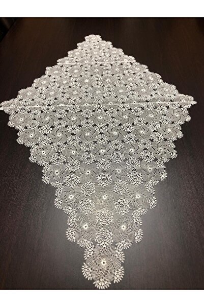 MELOŞ HOME Çarkıfelek Motifli Runner ( El Emeği İğne Oyası )