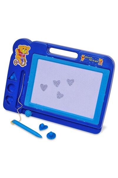 OEM Magnetic Drawing Board, Blue, 30x20 cm, Pen and Stamps Included
