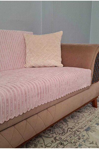 DAHABELLA LUXE HOME Bambu Fitilli Kadife Kaymaz Koltuk Örtüsü 170X210cm Sünge...