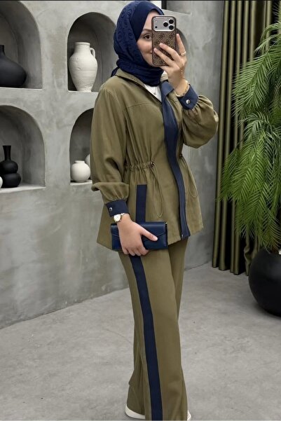 Safgiyim44 Paneled Tansel Suit - Green