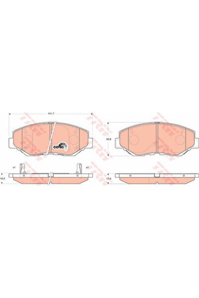 TRW Set plăcuțe de frână, frână cu disc GDB3325