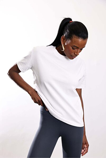 5in1Canpolat Λευκό Βασικό Μπλουζάκι 1617