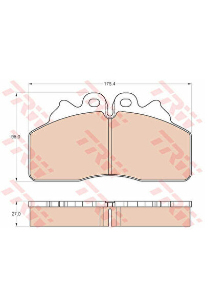 TRW Σετ τακάκια φρένων, δισκόφρενο GDB5113