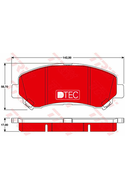 TRW Set plăcuțe de frână, frână cu disc GDB3467DTE