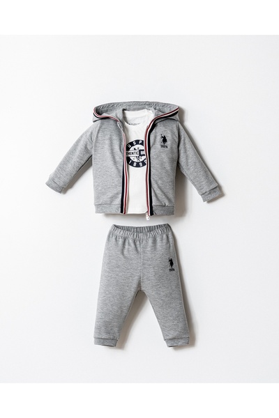 U.S. Polo Assn. Usb2875 Baby Boy 3-Piece Set