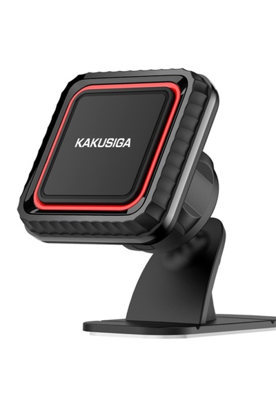 KAKUSİGA KSC-338B Suport Auto Magnetic cu Adeziv Negru Rotire 360° Fixare Put...
