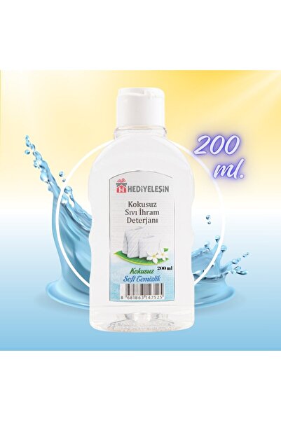 Hediyeleşin Kokusuz Sıvı İhram Deterjanı, Soft Temizlik, 200 ml.