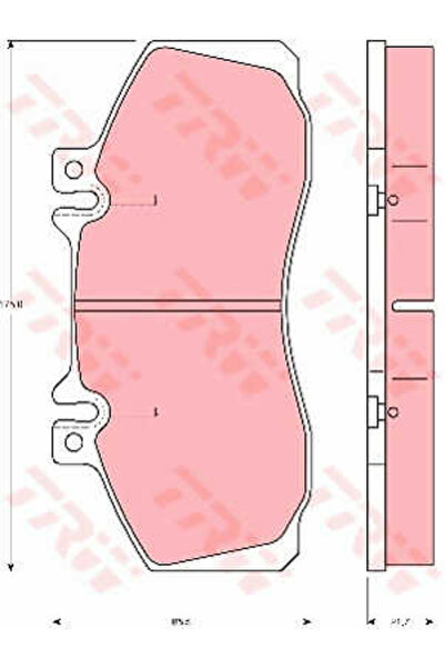 TRW Set plăcuțe de frână, frână pe disc GDB5050