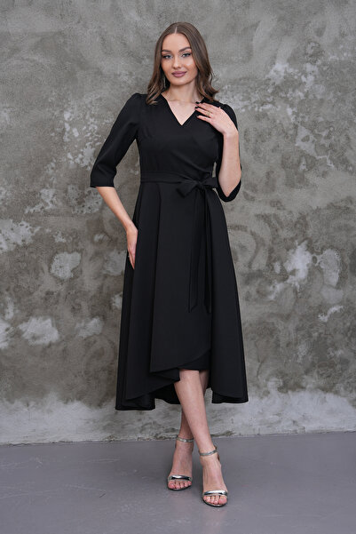 MAG FASHİON Evening Graduation Dress Asymmetrical Cut Short in Front Long in ...