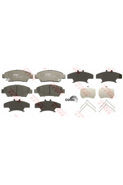 TRW Set plăcuțe de frână, frână pe disc GDB3493