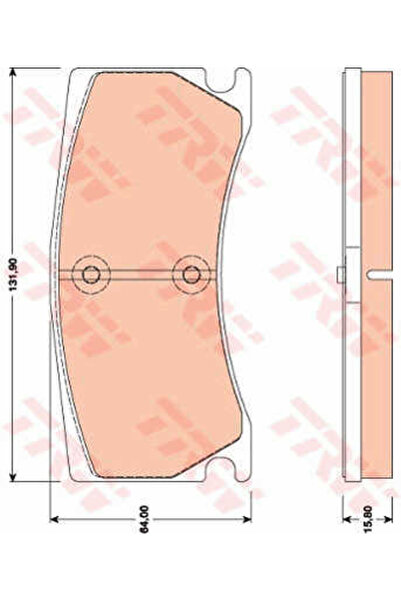 TRW Set plăcuțe de frână, frână pe disc GDB1801