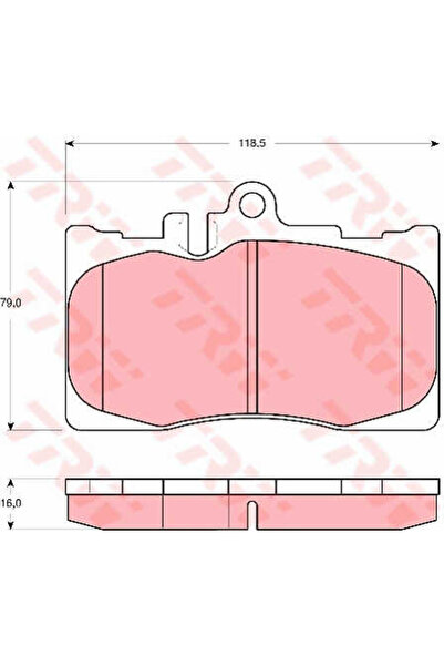 TRW Set plăcuțe de frână, frână cu disc GDB3322