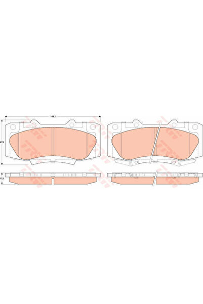 TRW Set plăcuțe de frână, frână cu disc GDB3528