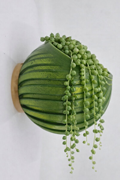 HANART Dekoratif modern duvar saksısı duvara monte saksı yeşil