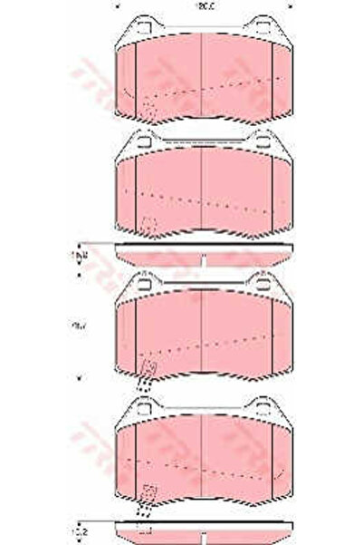 TRW Set plăcuțe de frână, frână cu disc GDB3381