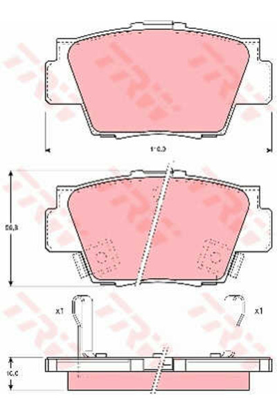 TRW Set plăcuțe de frână, frână cu disc GDB3039
