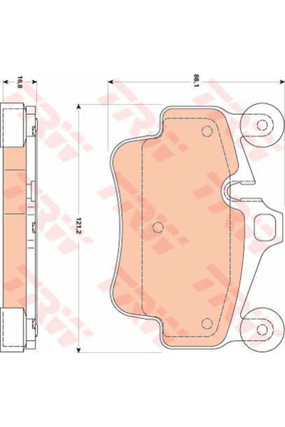 TRW Brake pad set, disc brake GDB1836