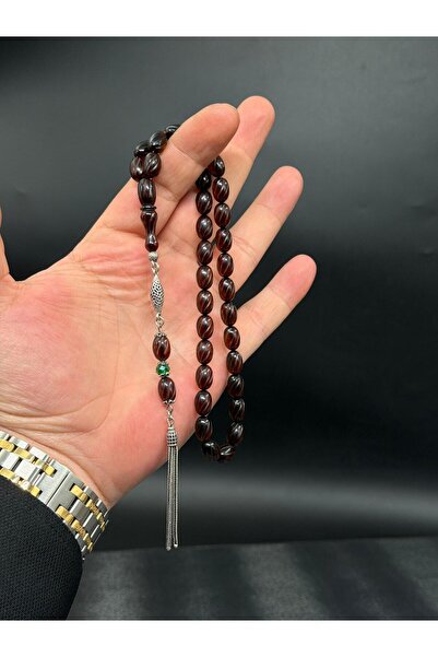 Tesbih-i Hazır Tesbihçilik سبحة فاساتي فاخرة مصنوعة يدويًا من العنبر العاكس ل...