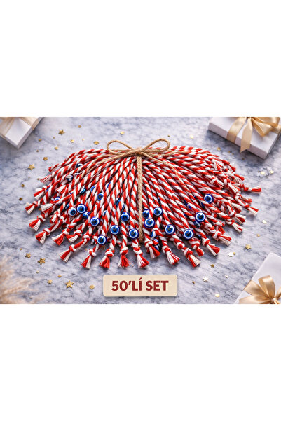 Tutti Marteniçka Bracelet Set of 50, Wishing Bracelet, Nazar Beaded Bracelet