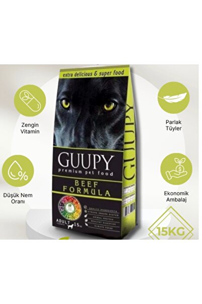 GUUPY KÖPEK MAMA BİFTEKLİ 15 KG SKT:01.27