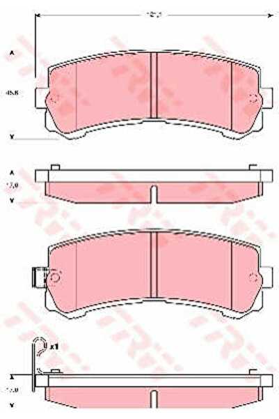 TRW Set plăcuțe de frână, frână cu disc GDB3362