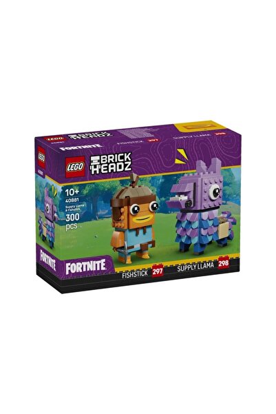 LEGO 40881 Brickhhaeadz Fortnite Weaponry Llama and Goldfish Figures