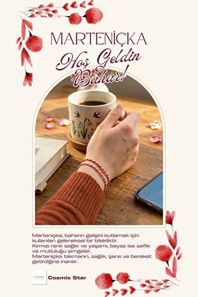 Cosmic Star مجموعة من سوارين من خيط مارتينيشكا قابلة للتعديل - سوار الحظ بالل...