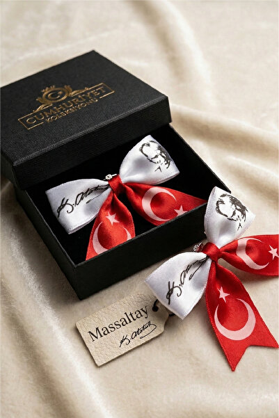 Massaltay 2 τεμάχια Σετ αγκράφες με κλιπ με την τουρκική σημαία και τη σημαία...