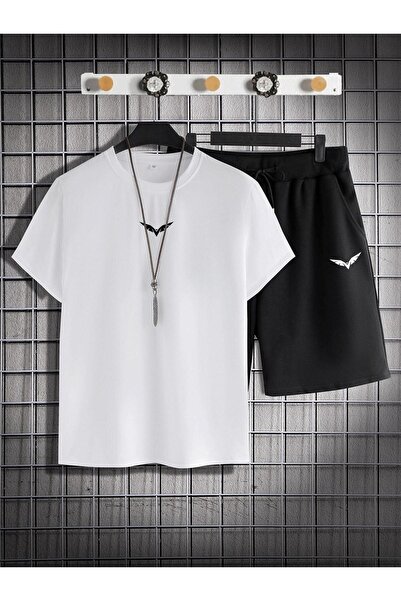 zeag Unisex Wing Printed Shorts and T-Shirt Set