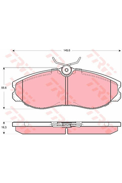 TRW Set plăcuțe de frână, frână cu disc GDB3313